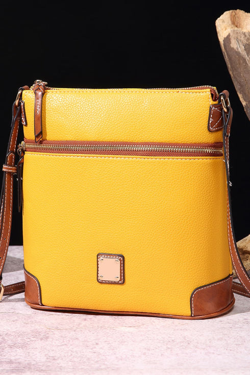 Classic Faux Leather Crossbody Bag